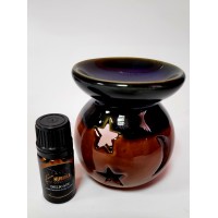 Parfumuoto kvapo dvispalvis garintuvas – žvakidė, kartu su parfumuotu namų kvapu „Delicate“, 5 ml