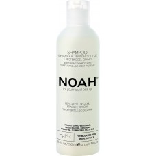 Drėkinamasis šampūnas sausiems ir lūžinėjantiems plaukams su saldžiaisiais pankoliais ir kviečių baltymais, Noah, 250 ml 