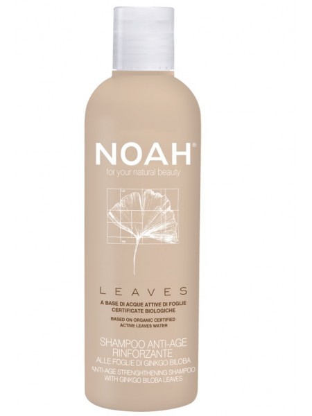 Biloba Stiprinantis šampūnas brandiems plaukams su ginkmedžio lapais, Noah, 250 ml 