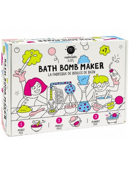 Rinkinys vonios burbulų gaminimui, Nailmatic KIDS Bath Bomb Maker, 1 vnt.
